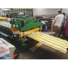 China-Qualität preiswerte Dach-Platten-Rollen-bildende Maschine, Stahlmetalldach-Blatt-Fliese-Rollen-bildende Maschine